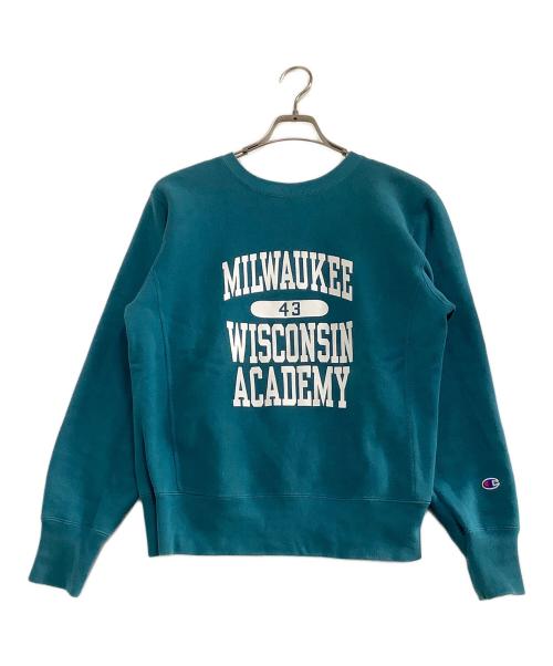 Champion（チャンピオン）Champion (チャンピオン) リバースウィーブスウェット 単色ロゴ カレッジロゴ ブルー サイズ:Mの古着・服飾アイテム