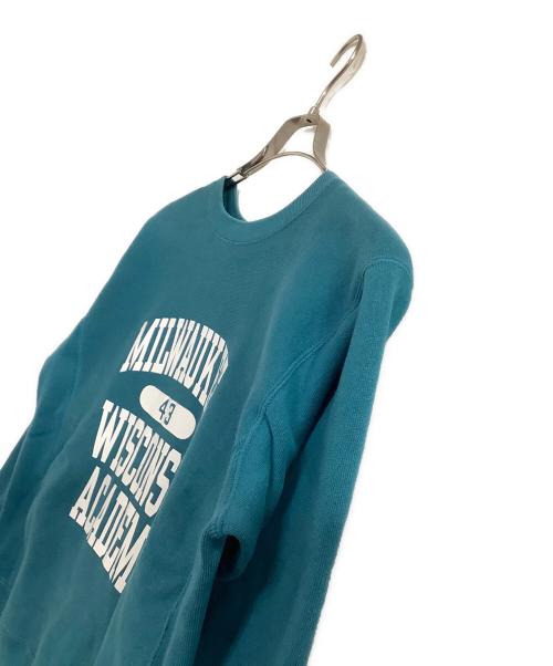 Champion（チャンピオン）Champion (チャンピオン) リバースウィーブスウェット 単色ロゴ カレッジロゴ ブルー サイズ:Mの古着・服飾アイテム