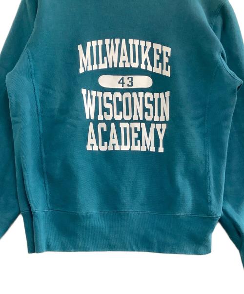 Champion（チャンピオン）Champion (チャンピオン) リバースウィーブスウェット 単色ロゴ カレッジロゴ ブルー サイズ:Mの古着・服飾アイテム