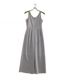 Ameri（アメリ）の古着「ノースリーブ・キャミソールワンピース 2WAY BIJOU RUFFLE TOP SET ROMPERS」｜スカイブルー