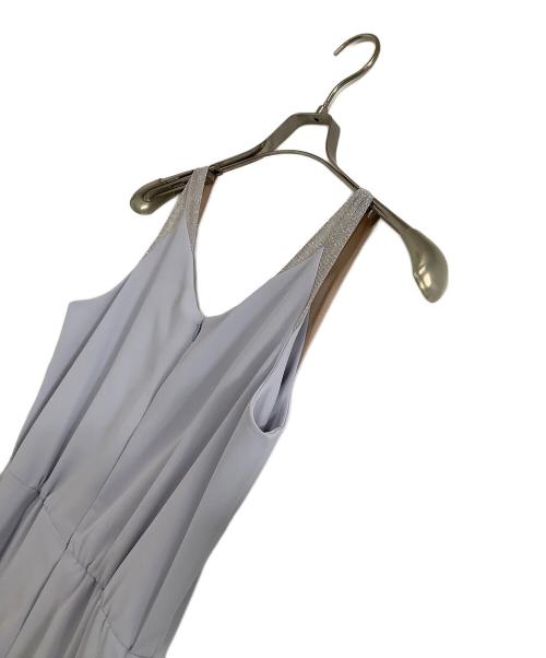 Ameri（アメリ）Ameri (アメリ) ノースリーブ・キャミソールワンピース 2WAY BIJOU RUFFLE TOP SET ROMPERS スカイブルー サイズ:Sの古着・服飾アイテム