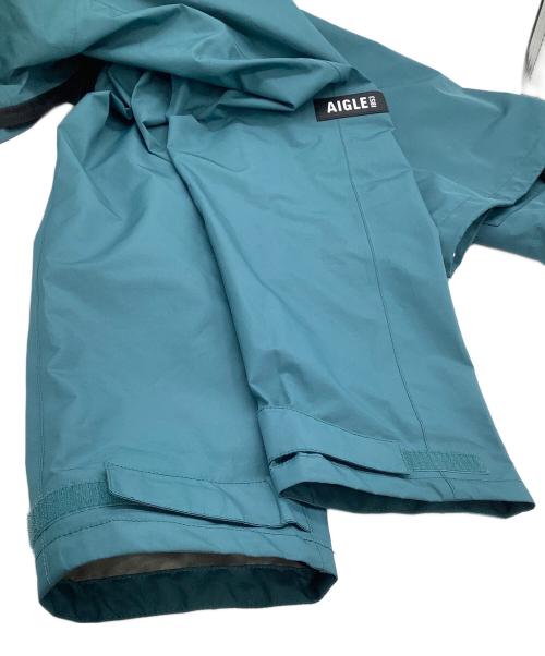 AIGLE（エーグル）AIGLE (エーグル) ジップジャケット　GORE-TEX ゴアテックス 防風 撥水 2レイヤーフーデッドジャケット ブルー サイズ:XLの古着・服飾アイテム