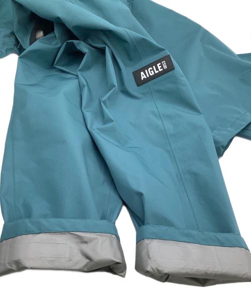 AIGLE（エーグル）AIGLE (エーグル) ジップジャケット　GORE-TEX ゴアテックス 防風 撥水 2レイヤーフーデッドジャケット ブルー サイズ:XLの古着・服飾アイテム