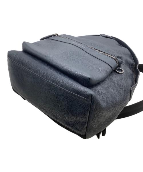 Salvatore Ferragamo（サルヴァトーレ フェラガモ）Salvatore Ferragamo (サルヴァトーレ フェラガモ) レザーバックパック ネイビーの古着・服飾アイテム