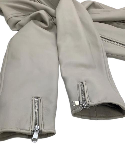 TETE HOMME（テット オム）TETE HOMME (テット オム) レザージャケット ベージュ サイズ:Mの古着・服飾アイテム