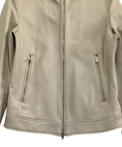 TETE HOMME（テット オム）TETE HOMME (テット オム) レザージャケット ベージュ サイズ:Mの古着・服飾アイテム