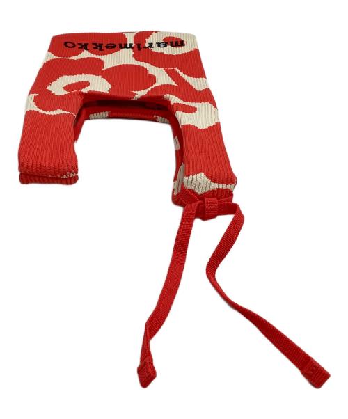 marimekko（マリメッコ）marimekko (マリメッコ) ミニバッグ レッド×ホワイトの古着・服飾アイテム