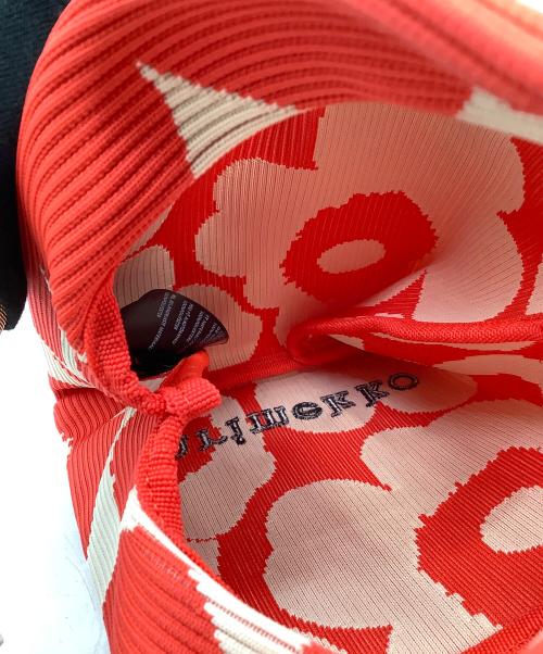 marimekko（マリメッコ）marimekko (マリメッコ) ミニバッグ レッド×ホワイトの古着・服飾アイテム