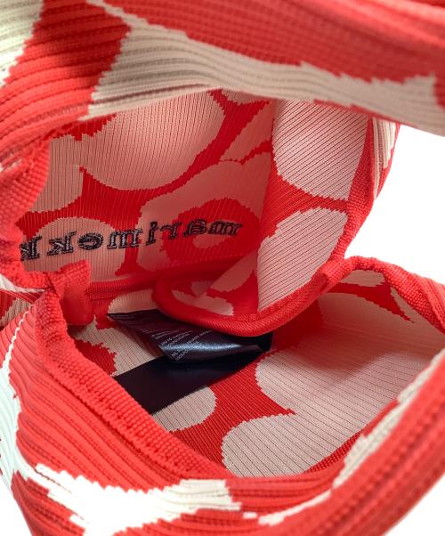 marimekko（マリメッコ）marimekko (マリメッコ) ミニバッグ レッド×ホワイトの古着・服飾アイテム