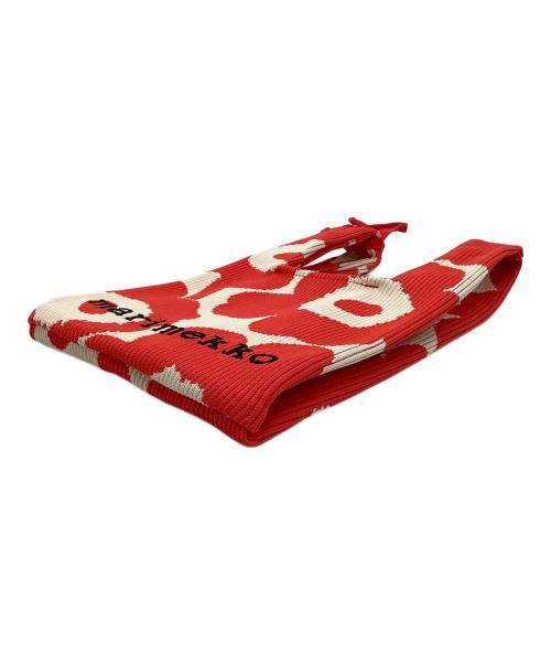 marimekko（マリメッコ）marimekko (マリメッコ) ミニバッグ レッド×ホワイトの古着・服飾アイテム