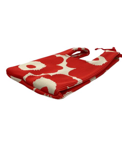 marimekko（マリメッコ）marimekko (マリメッコ) ミニバッグ レッド×ホワイトの古着・服飾アイテム