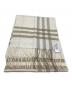 中古・古着 BURBERRY (バーバリー) マフラー チェック アイボリー：6000円