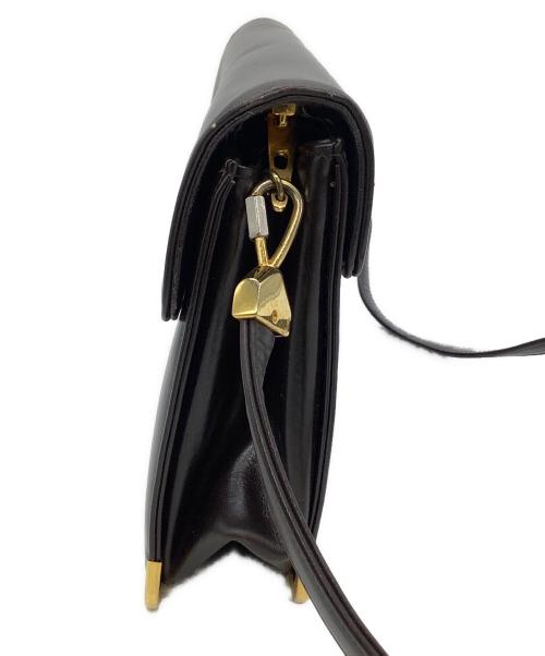 Christian Dior（クリスチャン ディオール）Christian Dior (クリスチャン ディオール) レザーショルダーバッグ ブラウンの古着・服飾アイテム