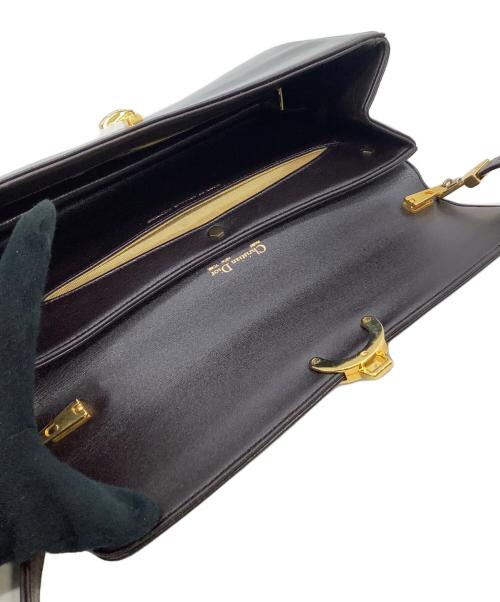 Christian Dior（クリスチャン ディオール）Christian Dior (クリスチャン ディオール) レザーショルダーバッグ ブラウンの古着・服飾アイテム