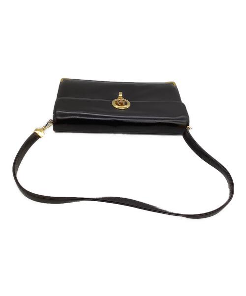 Christian Dior（クリスチャン ディオール）Christian Dior (クリスチャン ディオール) レザーショルダーバッグ ブラウンの古着・服飾アイテム