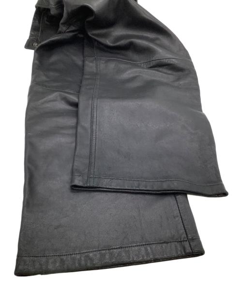 AVIREX（アヴィレックス）AVIREX (アヴィレックス) レザーパンツ ブラック サイズ:XLの古着・服飾アイテム