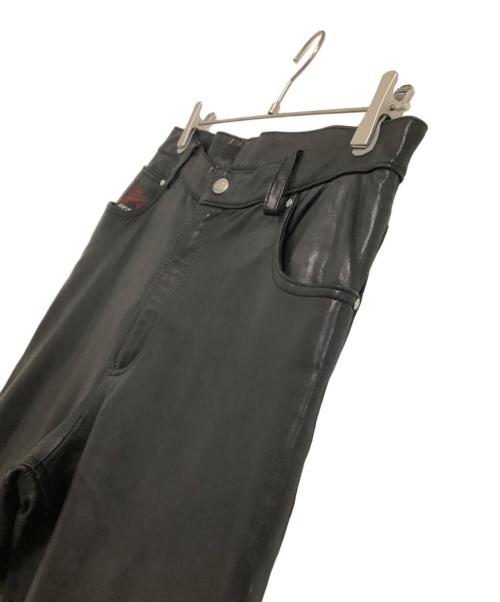 AVIREX（アヴィレックス）AVIREX (アヴィレックス) レザーパンツ ブラック サイズ:XLの古着・服飾アイテム
