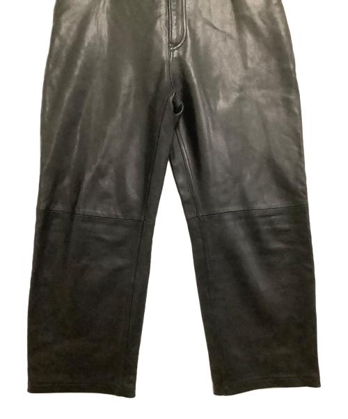 AVIREX（アヴィレックス）AVIREX (アヴィレックス) レザーパンツ ブラック サイズ:XLの古着・服飾アイテム