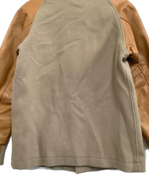 CABANE de ZUCCa（カバンドズッカ）CABANE de ZUCCa (カバンドズッカ) スタジャン ベージュ×ブラウン サイズ:Mの古着・服飾アイテム