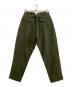 COMOLI (コモリ) パンツ　モールスキン バックストラップパンツ グリーン サイズ:2：7000円