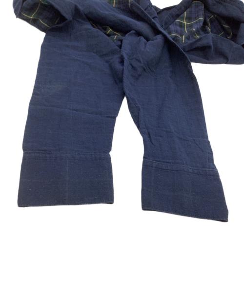 GROUND Y（グラウンドワイ）GROUND Y (グラウンドワイ) 長袖シャツ　チェック ネイビー×グリーン サイズ:3の古着・服飾アイテム