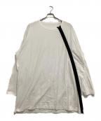 GROUND Yグラウンドワイ）の古着「長袖Tシャツ」｜ホワイト×ブラック