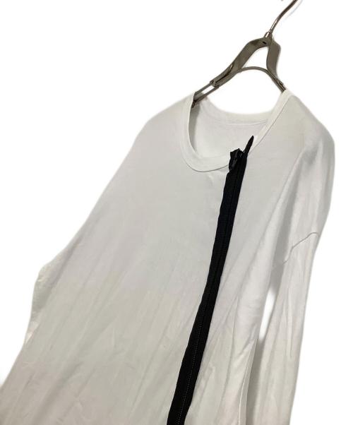 GROUND Y（グラウンドワイ）GROUND Y (グラウンドワイ) 長袖Tシャツ ホワイト×ブラック サイズ:3の古着・服飾アイテム