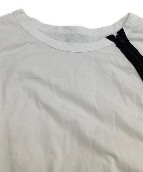 GROUND Y（グラウンドワイ）GROUND Y (グラウンドワイ) 長袖Tシャツ ホワイト×ブラック サイズ:3の古着・服飾アイテム