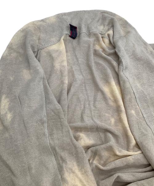 ハラダマニア（ハラダマニア）ハラダマニア (ハラダマニア) ESTNATION (エストネーション) 薄手カーディガン ベージュ サイズ:Lの古着・服飾アイテム