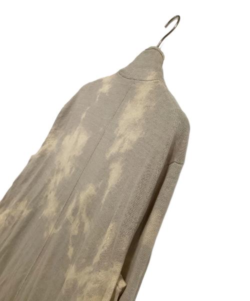 ハラダマニア（ハラダマニア）ハラダマニア (ハラダマニア) ESTNATION (エストネーション) 薄手カーディガン ベージュ サイズ:Lの古着・服飾アイテム