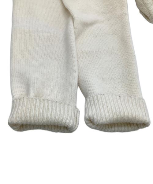 maison kitsune（メゾンキツネ）maison kitsune (メゾンキツネ) 厚手ニット　100着限定 ホワイト サイズ:XLの古着・服飾アイテム