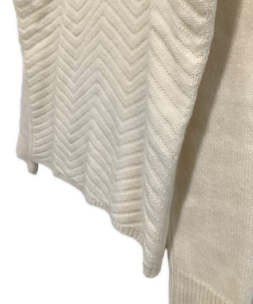 maison kitsune（メゾンキツネ）maison kitsune (メゾンキツネ) 厚手ニット　100着限定 ホワイト サイズ:XLの古着・服飾アイテム