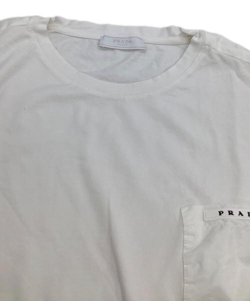 PRADA（プラダ）PRADA (プラダ) 半袖Tシャツ ホワイト サイズ:XXLの古着・服飾アイテム