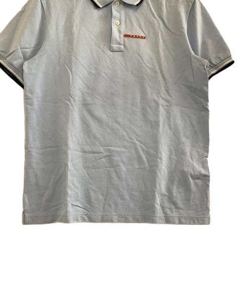 PRADA（プラダ）PRADA (プラダ) ポロシャツ スカイブルー サイズ:XXLの古着・服飾アイテム