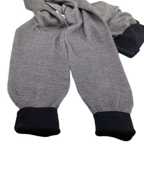 PRADA（プラダ）PRADA (プラダ) 薄手カーディガン ブラック×ホワイト サイズ:50の古着・服飾アイテム