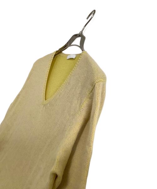 PRADA（プラダ）PRADA (プラダ) 薄手ニット イエロー サイズ:50の古着・服飾アイテム
