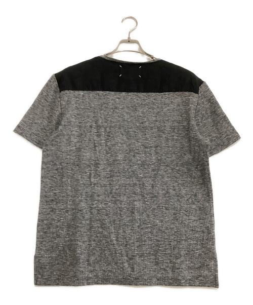 Maison Margiela（メゾンマルジェラ）Maison Margiela (メゾンマルジェラ) 半袖カットソー　4ステッチ ブラック×ホワイト サイズ:52の古着・服飾アイテム