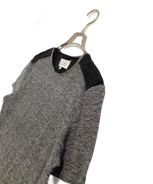 Maison Margiela（メゾンマルジェラ）Maison Margiela (メゾンマルジェラ) 半袖カットソー　4ステッチ ブラック×ホワイト サイズ:52の古着・服飾アイテム