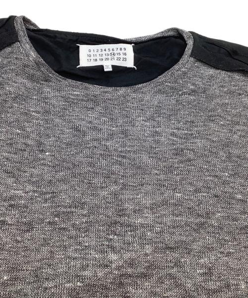 Maison Margiela（メゾンマルジェラ）Maison Margiela (メゾンマルジェラ) 半袖カットソー　4ステッチ ブラック×ホワイト サイズ:52の古着・服飾アイテム