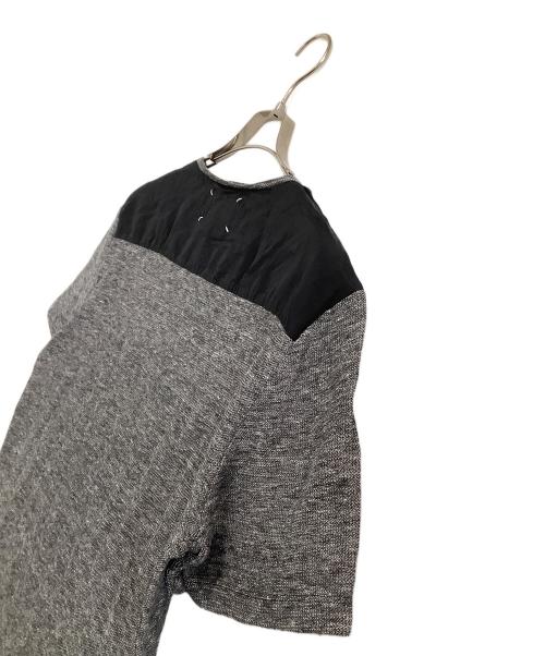 Maison Margiela（メゾンマルジェラ）Maison Margiela (メゾンマルジェラ) 半袖カットソー　4ステッチ ブラック×ホワイト サイズ:52の古着・服飾アイテム