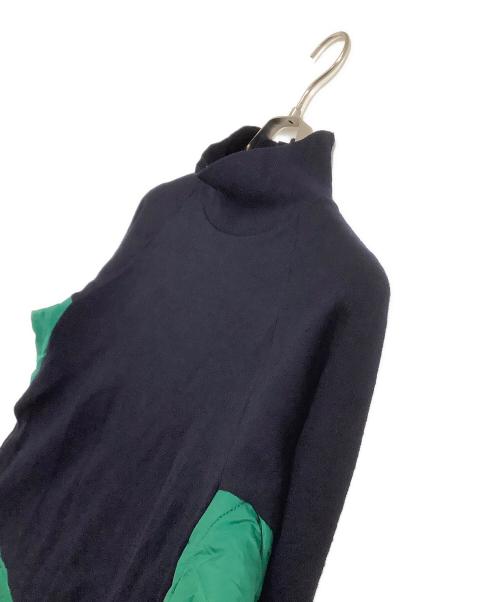 MARNI（マルニ）MARNI (マルニ) ドッキングニット ネイビー×グリーン サイズ:50の古着・服飾アイテム