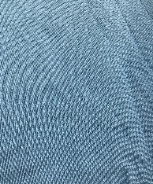 DOLCE & GABBANA（ドルチェ＆ガッバーナ）DOLCE & GABBANA (ドルチェ＆ガッバーナ) 長袖薄手ニット　ヘンリーネック ブルー サイズ:50の古着・服飾アイテム