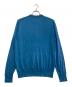 DOLCE & GABBANA (ドルチェ＆ガッバーナ) 長袖薄手ニット　ヘンリーネック ブルー サイズ:50：8000円