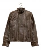 DOLCE & GABBANAドルチェ＆ガッバーナ）の古着「レザージャケット」｜ブラウン