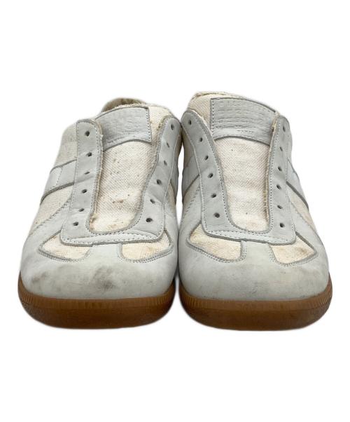Maison Martin Margiela（メゾンマルタンマルジェラ）Maison Martin Margiela (メゾンマルタンマルジェラ) ローカットスニーカー　REPLICA ホワイト×グレー サイズ:42の古着・服飾アイテム