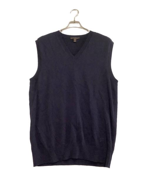 LOUIS VUITTON（ルイ ヴィトン）LOUIS VUITTON (ルイ ヴィトン) 薄手ニット ネイビー サイズ:XLの古着・服飾アイテム