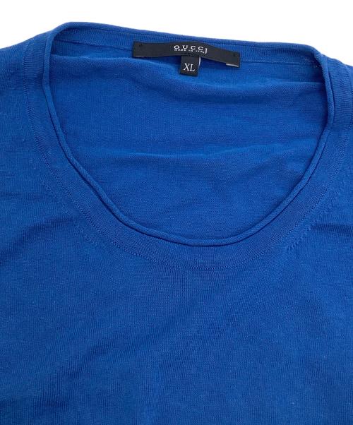 GUCCI（グッチ）GUCCI (グッチ) 長袖Tシャツ ブルー サイズ:XLの古着・服飾アイテム