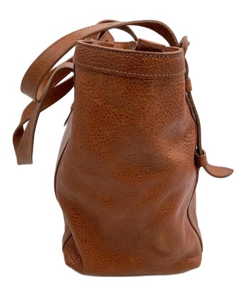 genten（ゲンテン）genten (ゲンテン) レザートートバッグ ブラウンの古着・服飾アイテム