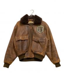 US NAVY（ユーエスネイビー）の古着「ラムレザージャケット」｜ブラウン