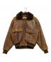 US NAVY（ユーエスネイビー）の古着「ラムレザージャケット」｜ブラウン